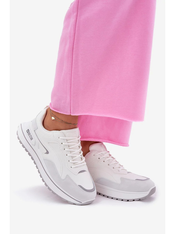 BIG STAR SHOES Γυναικεία αθλητικά παπούτσια Big Star HI-POLY SYSTEM – λευκά