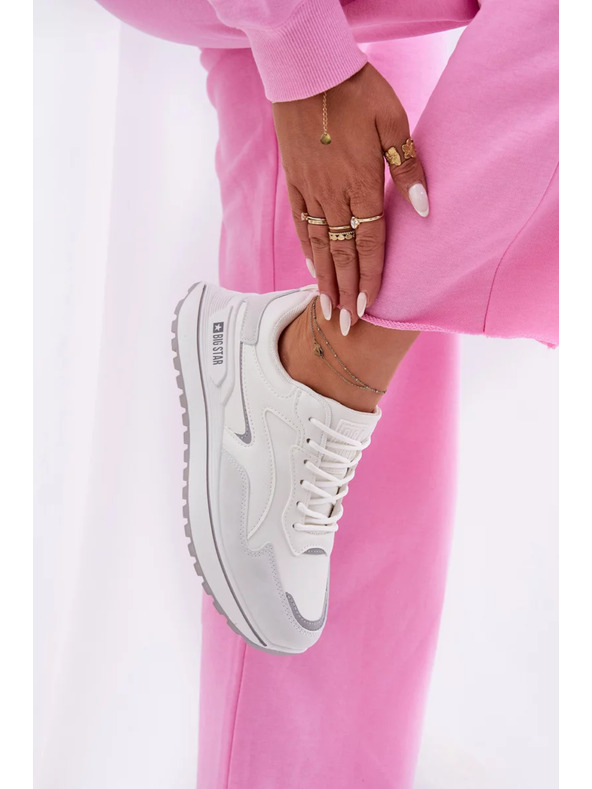 BIG STAR SHOES Γυναικεία αθλητικά παπούτσια Big Star HI-POLY SYSTEM – λευκά