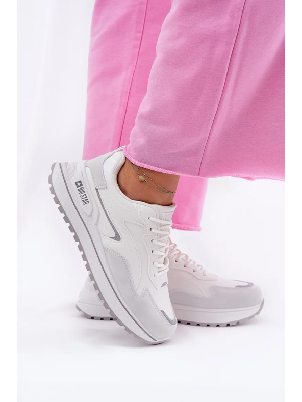 BIG STAR SHOES Γυναικεία αθλητικά παπούτσια Big Star HI-POLY SYSTEM – λευκά