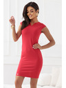 numoco Κλασικό εφαρμοστό φόρεμα σε κόκκινο χρώμα