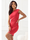 numoco Κλασικό εφαρμοστό φόρεμα σε κόκκινο χρώμα