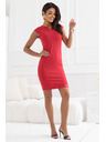 numoco Κλασικό εφαρμοστό φόρεμα σε κόκκινο χρώμα