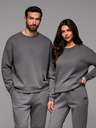 Ombre Clothing Unisex κλασικό φούτερ με στρογγυλή λαιμόκοψη - γκρι