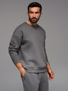 Ombre Clothing Unisex κλασικό φούτερ με στρογγυλή λαιμόκοψη - γκρι