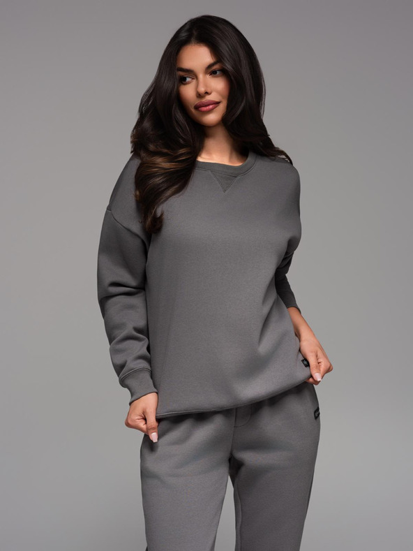 Ombre Clothing Unisex κλασικό φούτερ με στρογγυλή λαιμόκοψη - γκρι