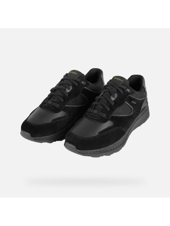 Geox Μαύρα ανδρικά αθλητικά παπούτσια Geox Spherica Actif X1