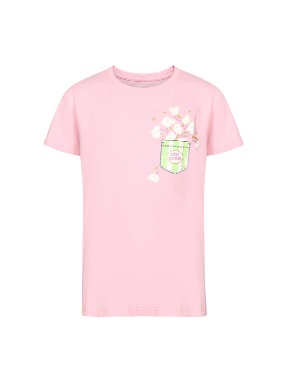 NAX Παιδικό βαμβακερό μπλουζάκι nax NAX OMESO romance rose