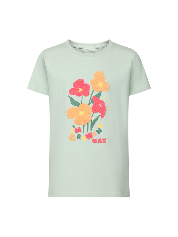 NAX Παιδικό βαμβακερό μπλουζάκι nax NAX OMESO cameo green
