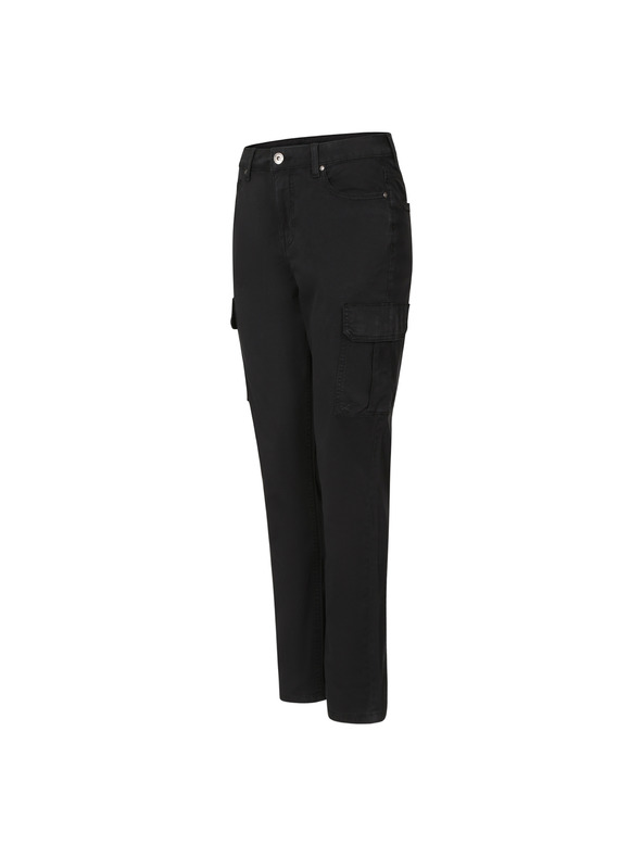 ALPINE PRO Γυναικείο βαμβακερό παντελόνι με τσέπες ALPINE PRO KALLA black