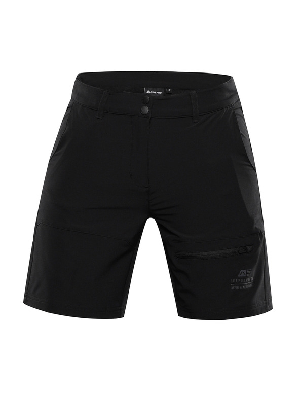 ALPINE PRO Γυναικείο μαλακό σορτς ALPINE PRO BAKA μαύρο