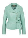 Orsay Ανοιχτό πράσινο γυναικείο δερμάτινο μπουφάν ORSAY