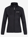 Kilpi Μαύρο γυναικείο αθλητικό φούτερ με κουκούλα KILPI JUNIE-W