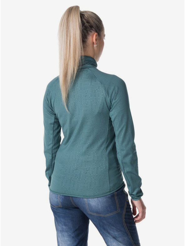 Kilpi Μαύρο γυναικείο αθλητικό φούτερ με κουκούλα KILPI JUNIE-W