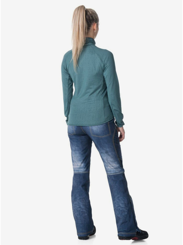 Kilpi Μαύρο γυναικείο αθλητικό φούτερ με κουκούλα KILPI JUNIE-W