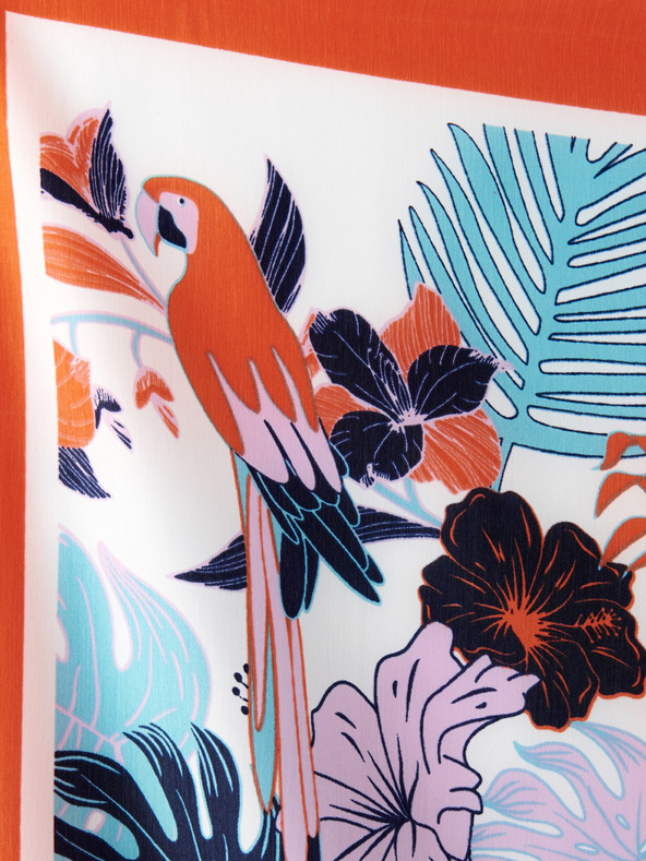 CAMAIEU Κόκκινο μοτίβο μαντήλι CAMAIEU