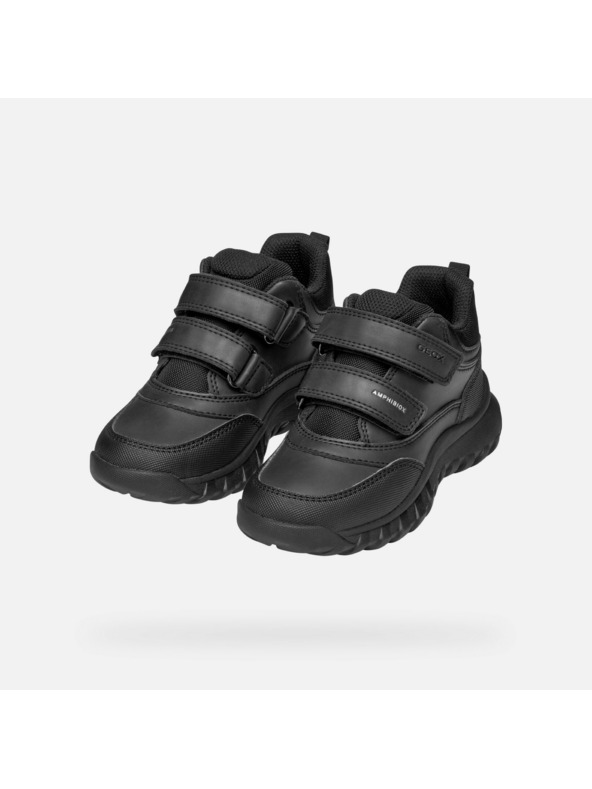 Geox Μαύρα παιδικά μποτάκια Geox Simbyos ABX