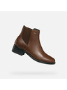 Geox Καφέ γυναικεία μποτάκια Geox Camexia NP ABX