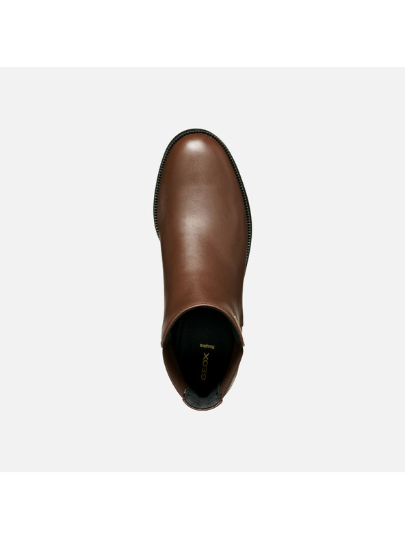 Geox Καφέ γυναικεία μποτάκια Geox Camexia NP ABX