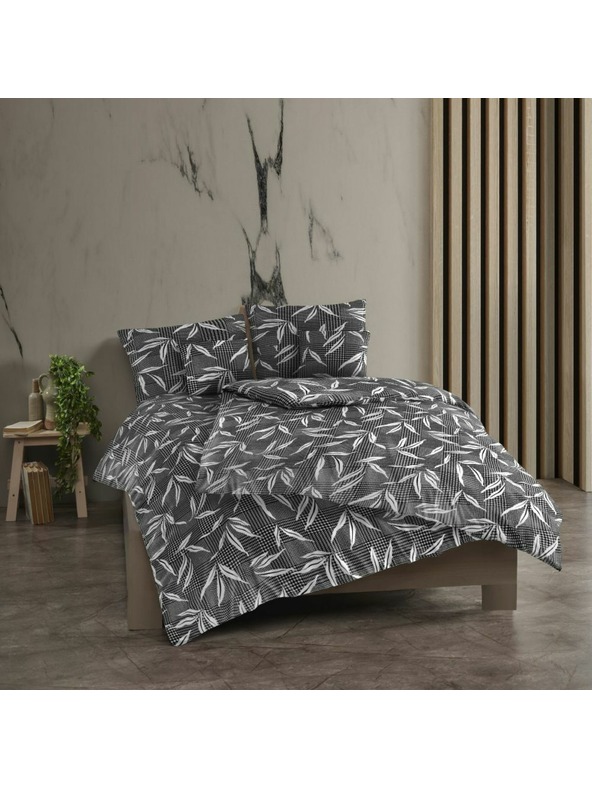 Kvalitex Παρατεταμένα βαμβακερά σετ κλινοσκεπάσματα renforcé 140x220, 70x90cm OSAKA γκρι