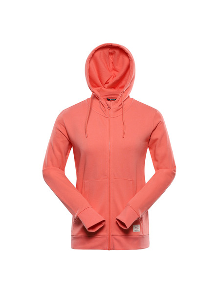 ALPINE PRO Γυναικείο βαμβακερό φούτερ ALPINE PRO LOKKA georgia peach