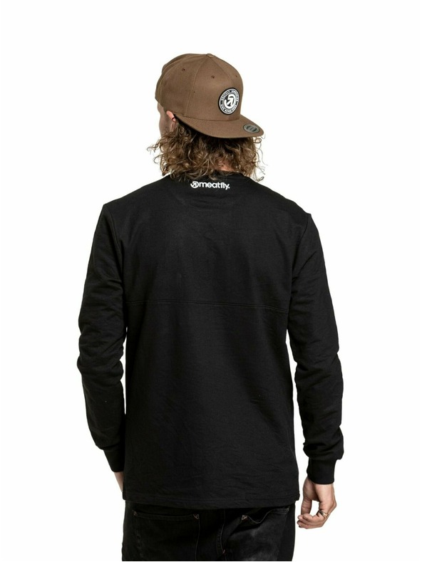 Meatfly Meatfly ανδρικό μπλουζάκι με μακρύ μανίκι Harvey Black | Μαύρο | Μέγεθος