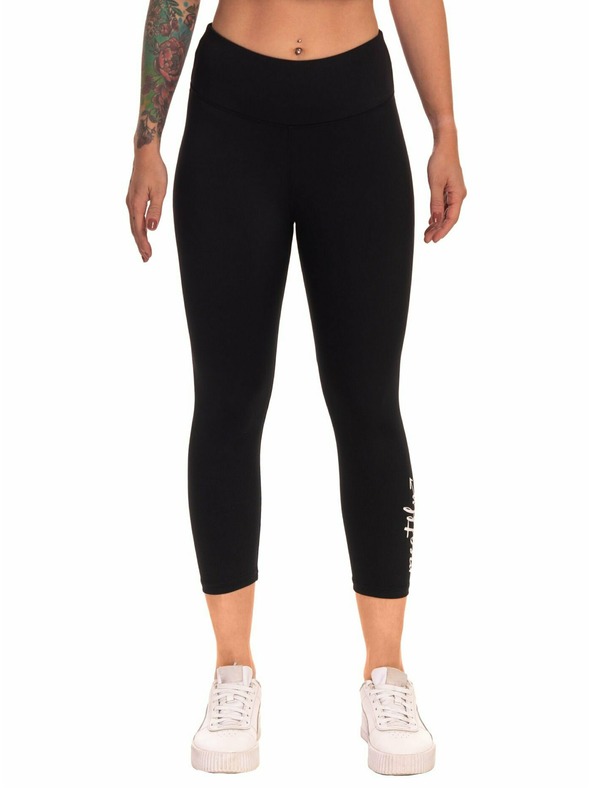 Meatfly Meatfly γυναικείο κολάν Edna White Logo | Μαύρο | Μέγεθος