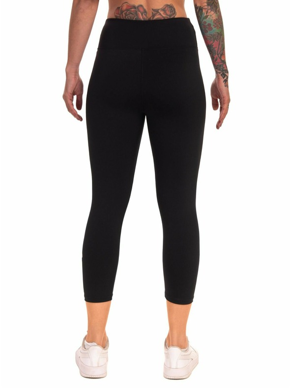 Meatfly Meatfly γυναικείο κολάν Edna White Logo | Μαύρο | Μέγεθος