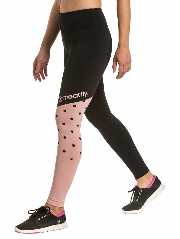 Meatfly Meatfly Women's Leggings Arabel Pink/Black | Black | Size