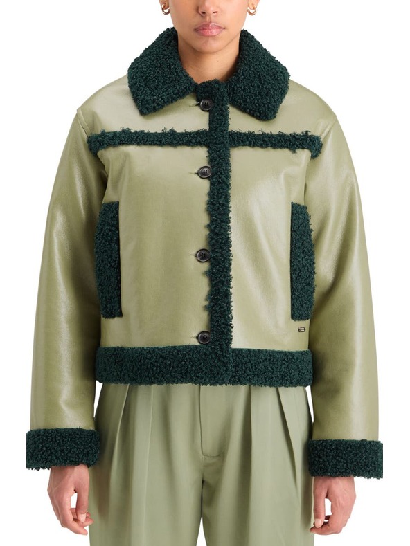 Scotch & Soda Scotch & Soda Γυναικείο δερμάτινο μπουφάν