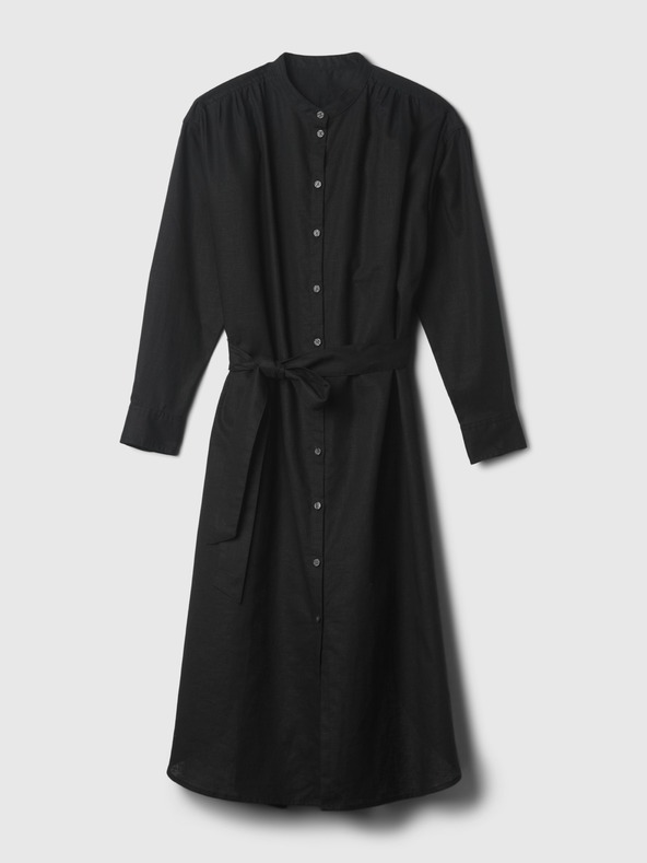 GAP Oversized λινό πουκαμίσιο φόρεμα GAP