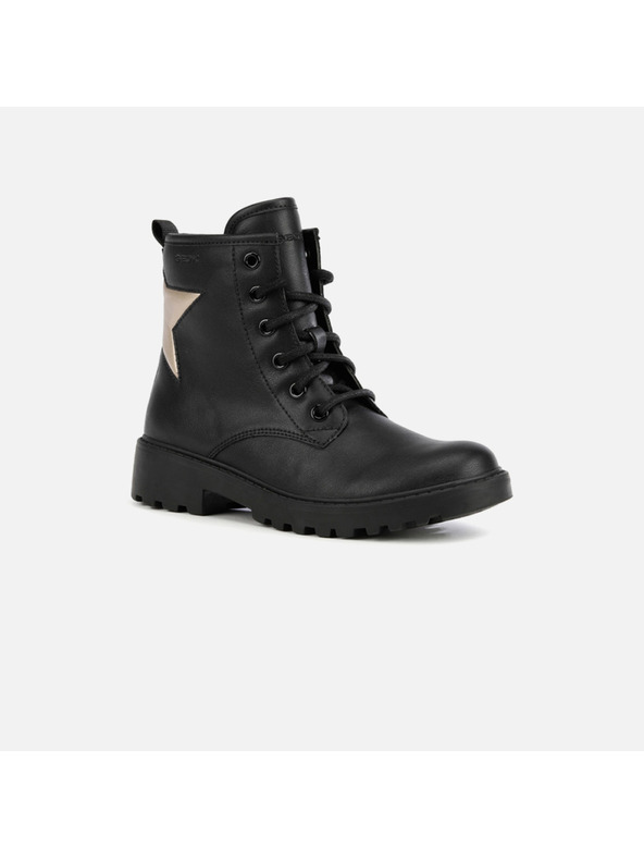 Geox Μαύρα μποτάκια αστραγάλου Geox Casey για κορίτσια