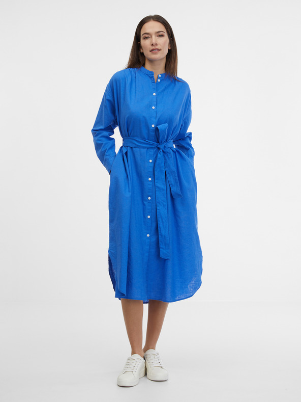 GAP Linen Shirt Midi Dress GAP