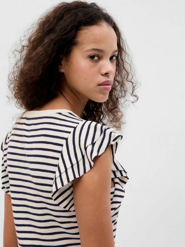 GAP Μπλουζάκι με βολάν μανίκια GAP