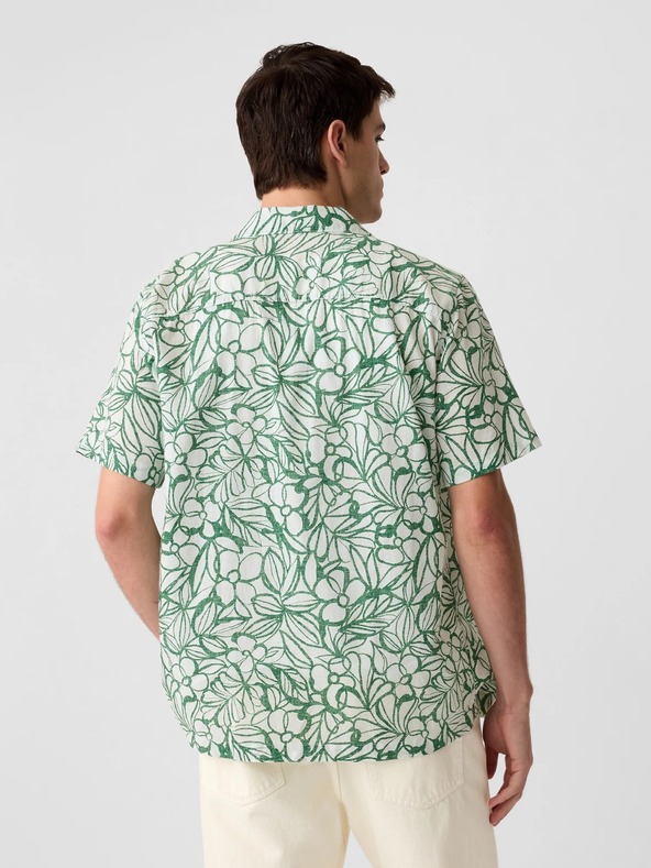 GAP Λινό πουκάμισο με κοντό μανίκι GAP