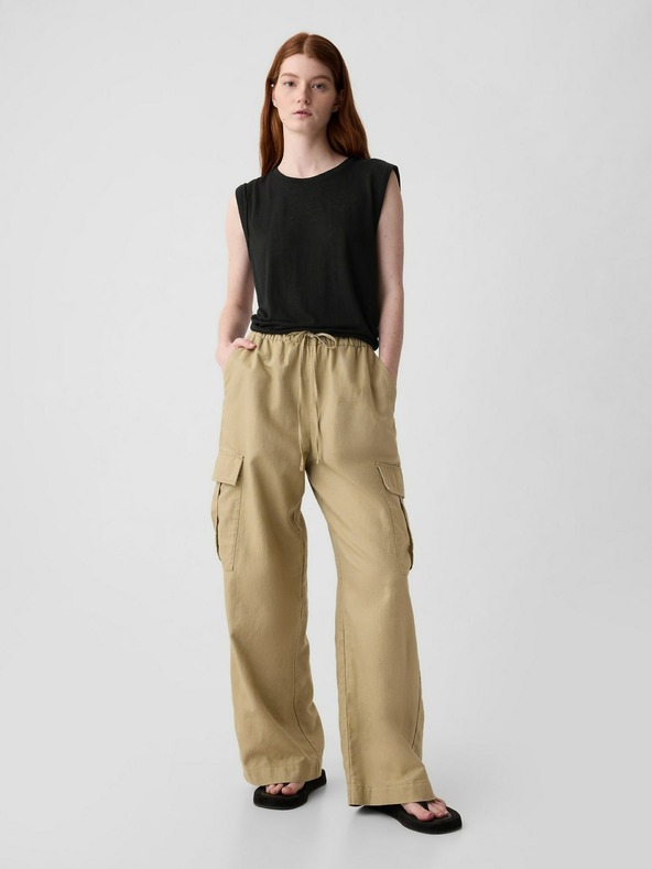 GAP Λινό αμάνικο τοπ GAP