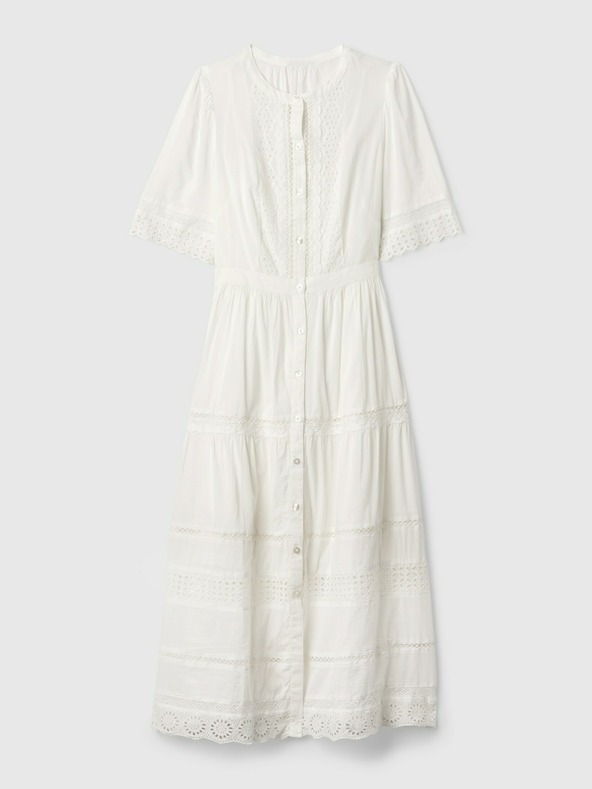 GAP Δαντελένιο midi φόρεμα GAP