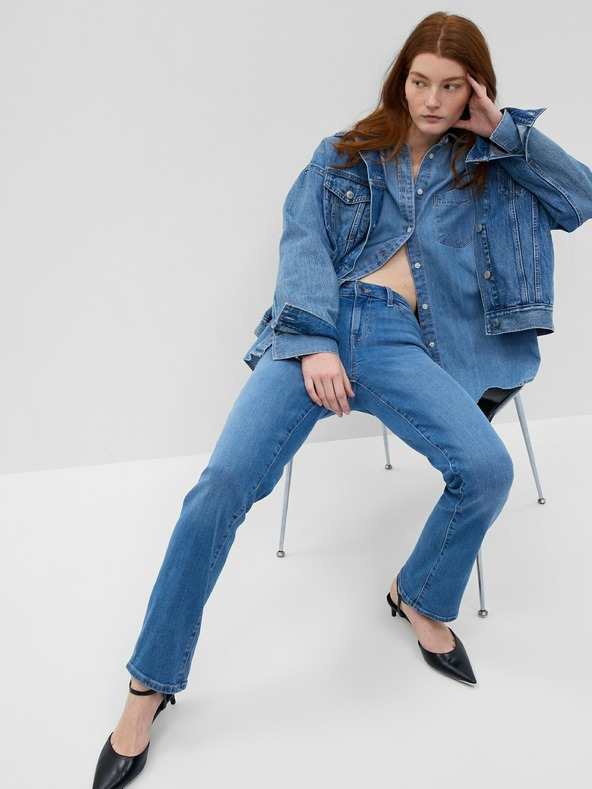 GAP Τζιν straight Mid Rise Classic Washwell GAP