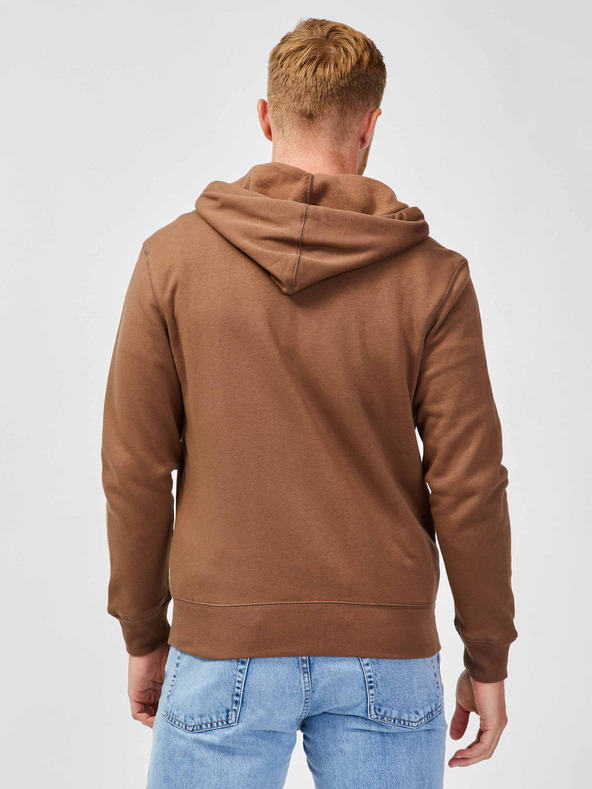 GAP Φούτερ με λογότυπο και κουκούλα fleece GAP