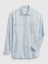 GAP Chambray Oversized πουκάμισο Big Shirt GAP