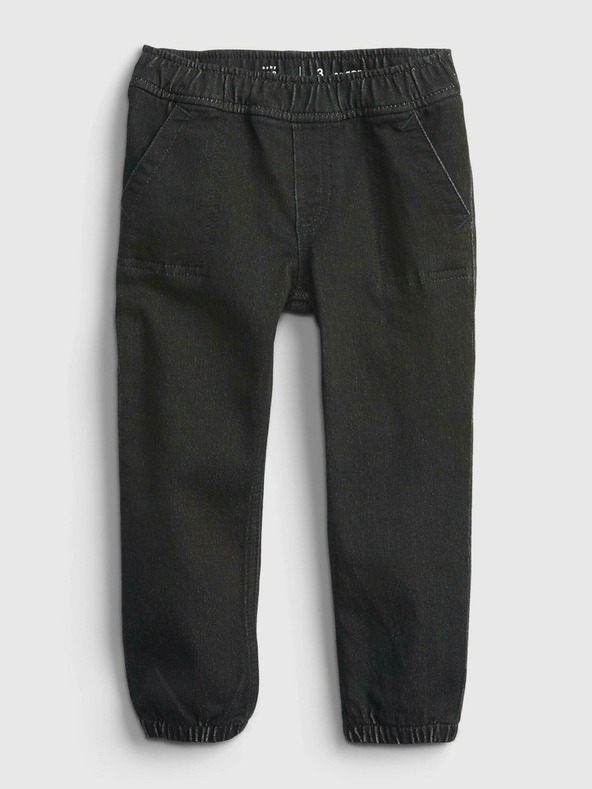GAP Βρεφικό τζιν black joggers GAP