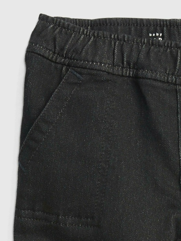 GAP Βρεφικό τζιν black joggers GAP