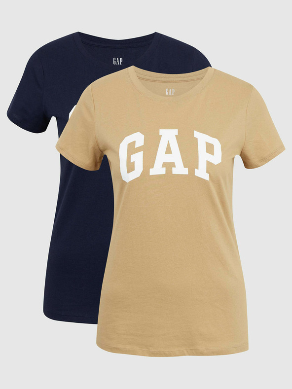GAP T-shirt με λογότυπο Gap, 2 τεμ. GAP