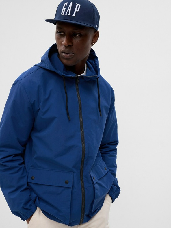 GAP Μπουφάν με φερμουάρ και κουκούλα GAP