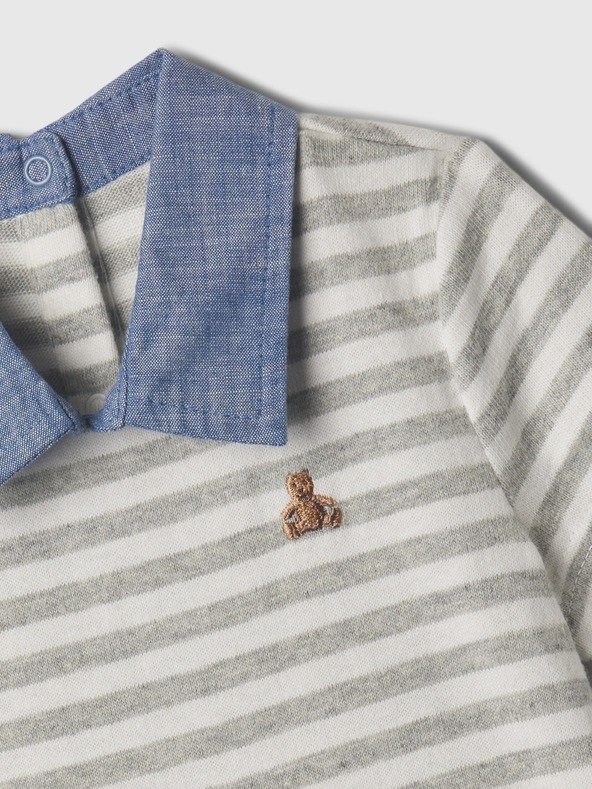 GAP Βρεφική ριγέ φόρμα σαλοπέτα GAP