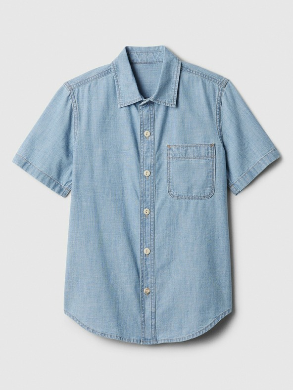 GAP Παιδικό chambray πουκάμισο GAP