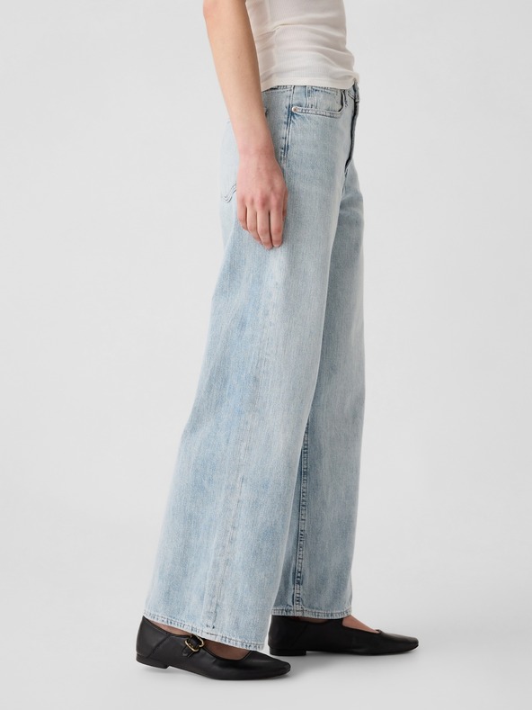 GAP Τζιν παντελόνι Wide Leg με ψηλή μέση GAP