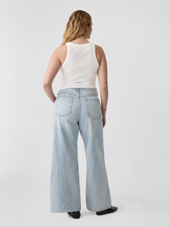 GAP Τζιν παντελόνι Wide Leg με ψηλή μέση GAP