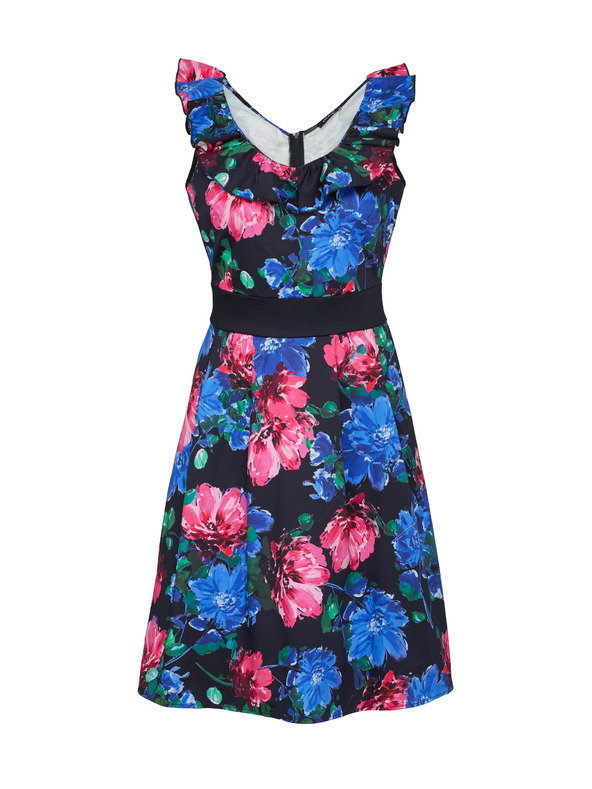 Orsay Ροζ και μπλε γυναικείο φλοράλ φόρεμα ORSAY