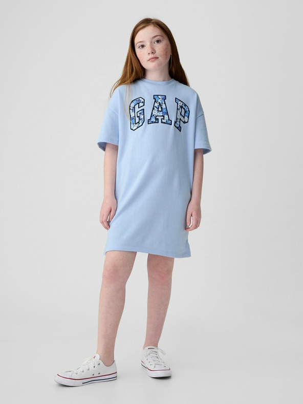 GAP Παιδικό φόρεμα με oversized λογότυπο GAP