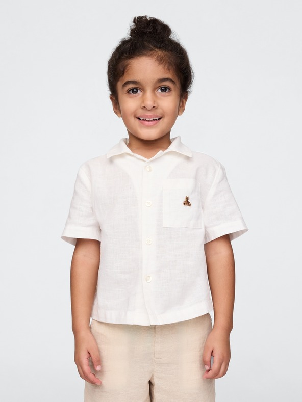 GAP Παιδικό λινό πουκάμισο Gap